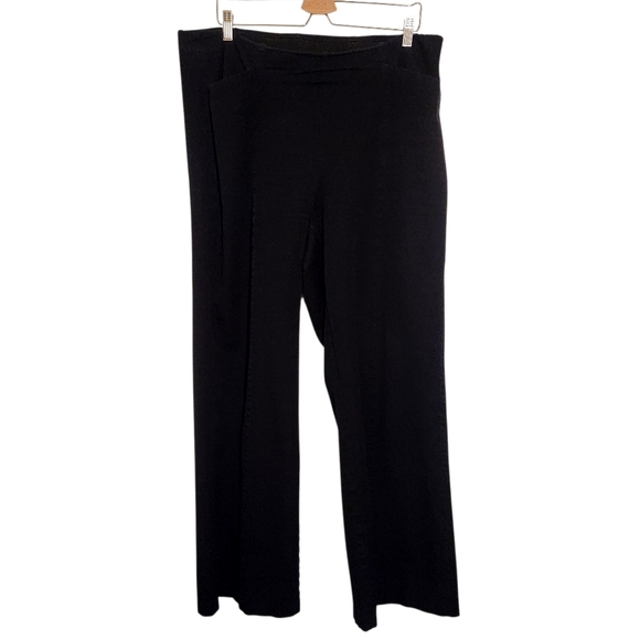 Old Navy | Women's Classic Black Pixie High Waist Wide Leg Pants (Size XL Tall) - Picture 2 of 13